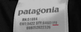 patagoniaパタゴニア-製造時期識別方法