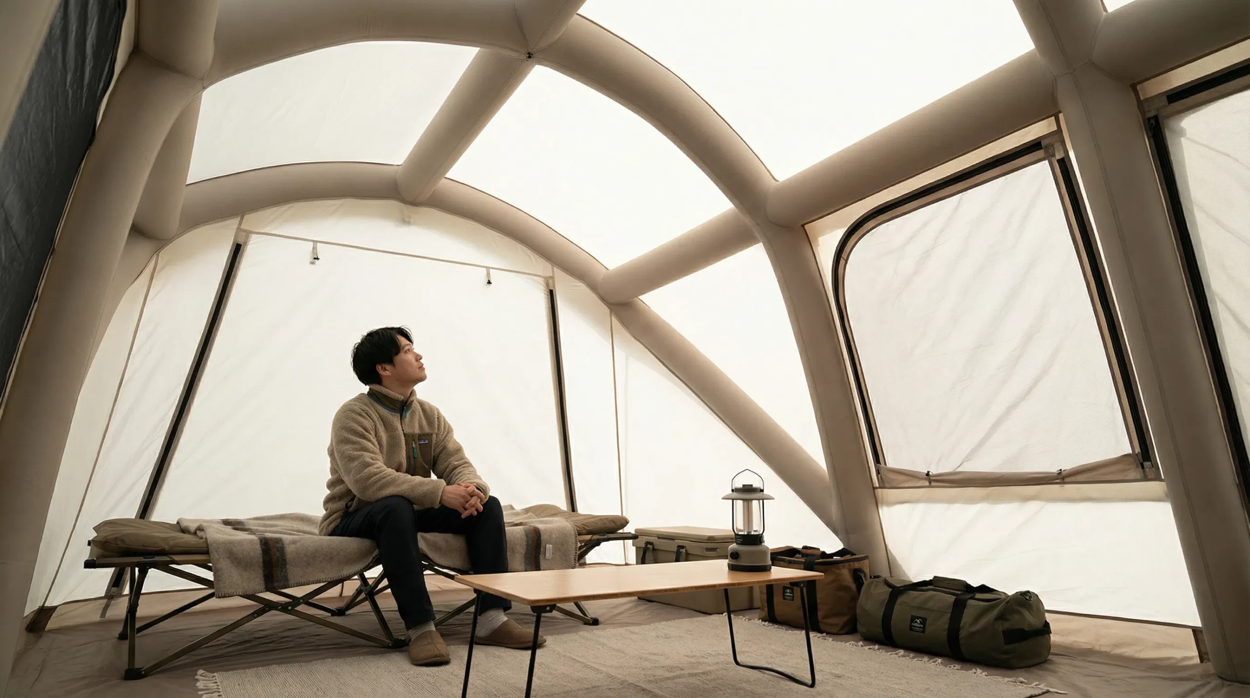 ANDAIR（アンドエアー）｜「エアーフレームテント」で切り拓く、日本発の次世代型キャンプスタイル